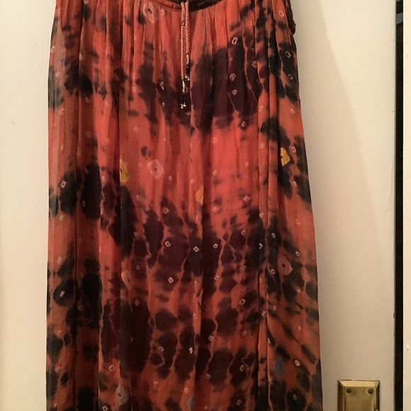 BOHO tie dye patterned “hippy style” drawstring lined skirt - Picture 10 of 11